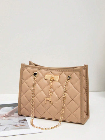 Fashion Chain Shoulder Bag 2024 New Small Square Bag Women's Wholesale Handbag, Suitable For All Seasons