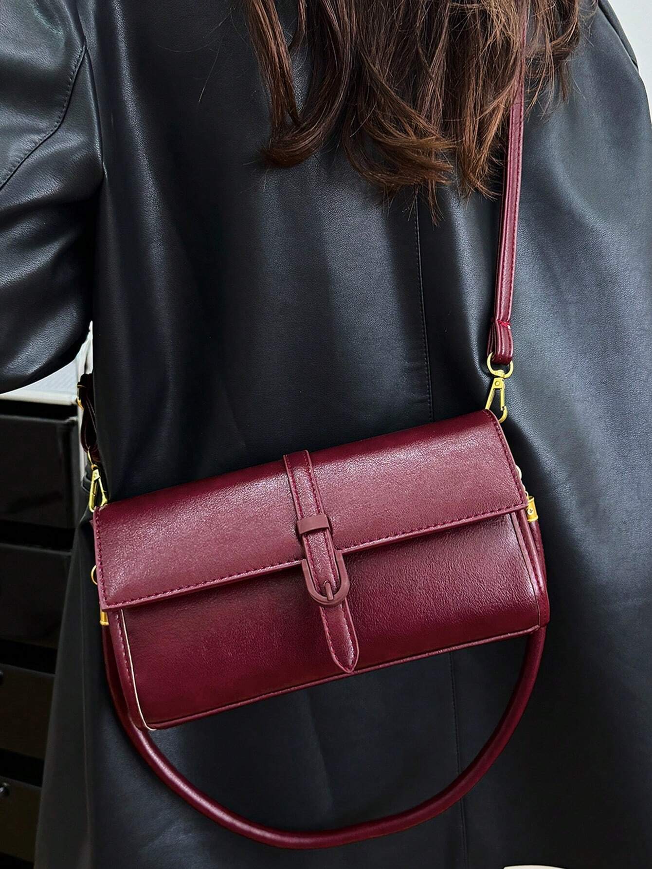 Casual Chic Small Square Shoulder Bag, Popular Crossbody Bag, Fall Seasonal New Arrival - 13