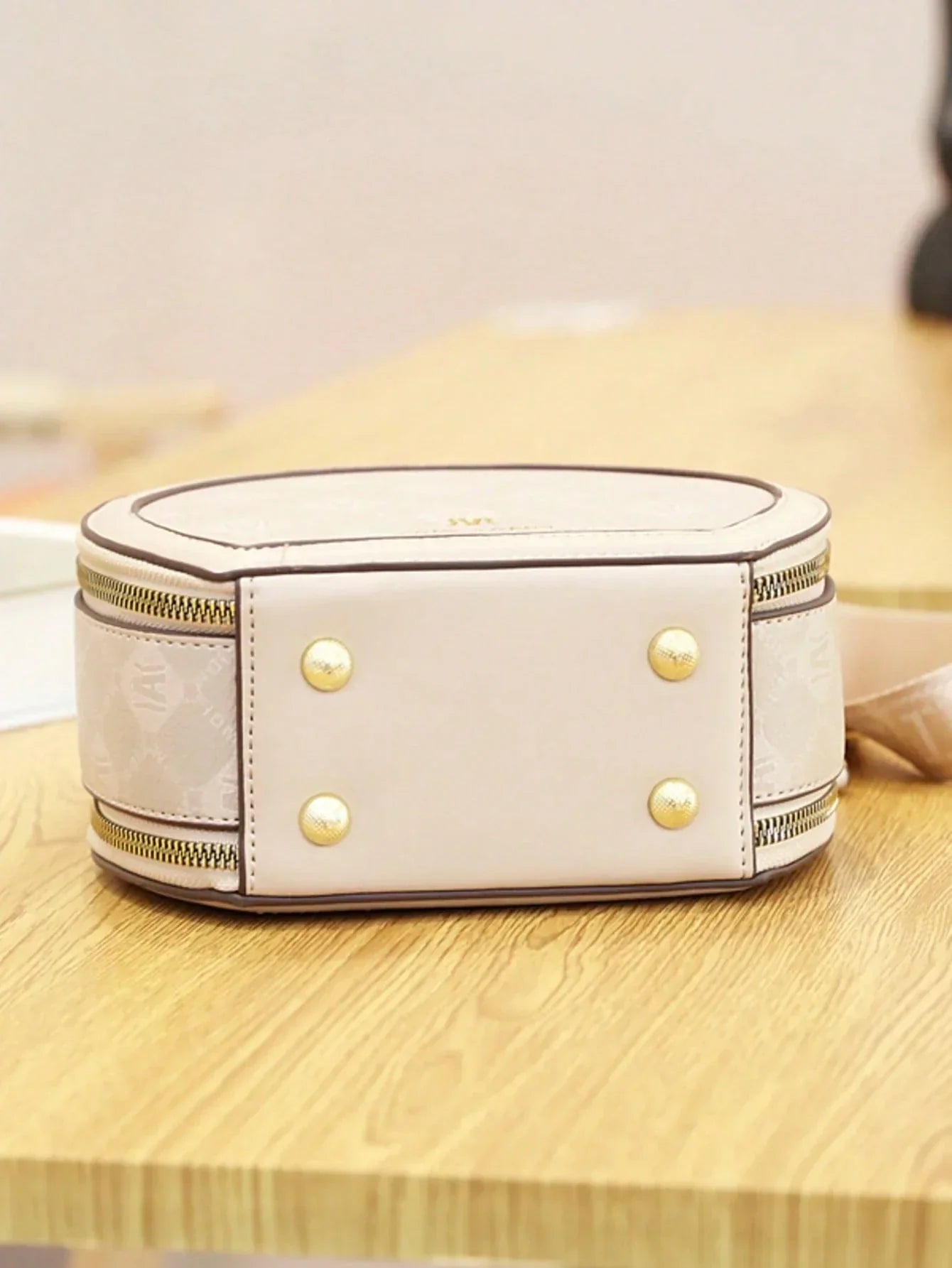 3-Piece Soft Faux Leather Handbag And Wallet Combo - Women's Fashion Bag Set - Casual Versatile Zippered Tote With Edge Paint Finish And