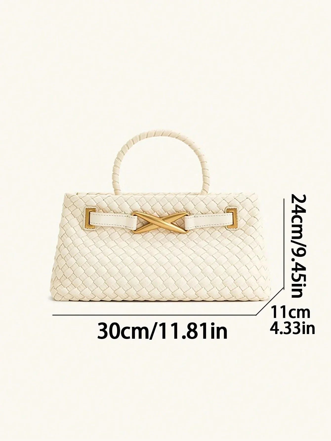Fashionable Woven Tote Bag with large capacity