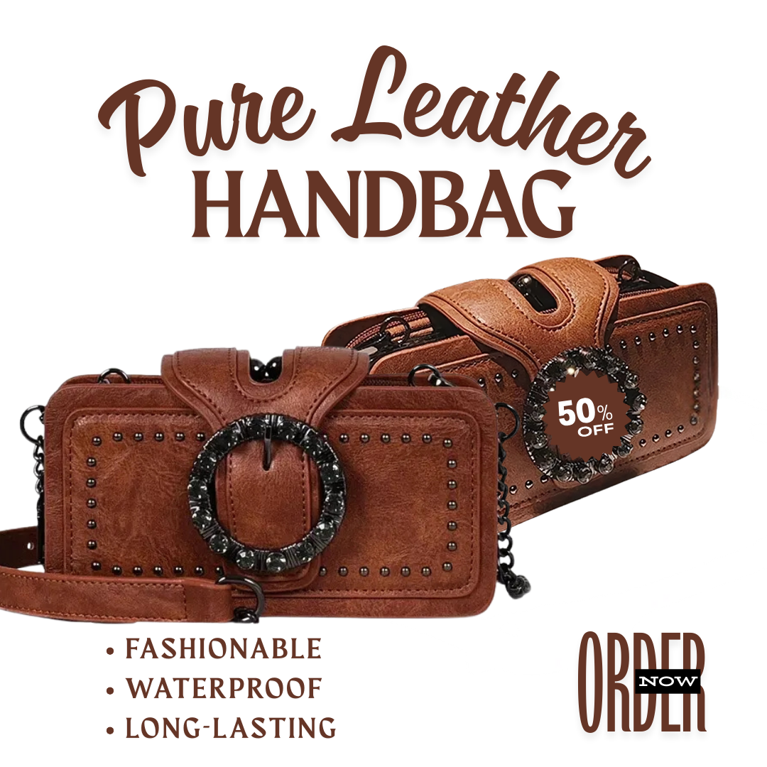 Elegance Luxe Leather Chain Decor Clutch